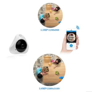 Mini Πανοραμική IP Κάμερα 360° Λευκή