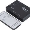 3 Ports HDMI Switch με τηλεχειριστήριο Μαύρο