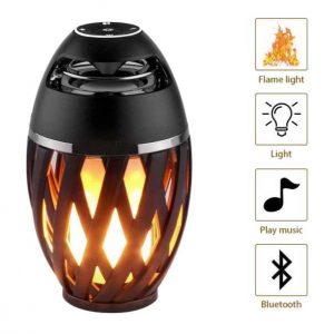 Επαναφορτιζόμενο Ηχείο Bluetooth με Led Φλόγα