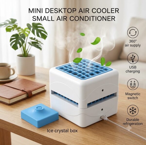 Επαναφορτιζόμενο Mini Air Cooler Επαναφορτιζόμενο Mini Air Cooler