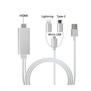 Kαλώδιο Hdmi με Usb και Τype-C