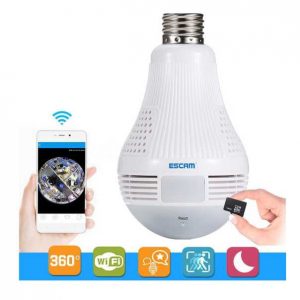 Πανοραμική Κάμερα Λάμπα ΙP Wifi Hd