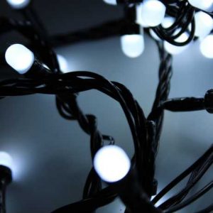 100 Χριστουγεννιάτικα Λαμπάκια Led Μπίλιες