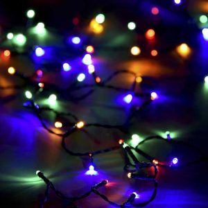 600 Λαμπάκια LED 30m. Πολύχρωμο Πράσινο Καλώδιο με 8 Προγράμματα IP44 XMAS