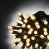 1000 Χριστουγεννιάτικα Λαμπάκια LED Θερμό Λευκό 53μ σε Σειρά με Πράσινο Καλώδιο και Προγράμματα TnS