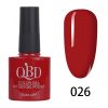 QBD Ημιμόνιμο Βερνίκι Color Gel Uv/Led Gel Polish 026 – 10ml