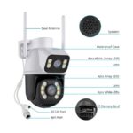 Αδιάβροχη Ασύρματη IP WiFi Κάμερα με Led Φάρο
