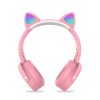 Ασύρματα Bluetooth On Ear Ακουστικά Ροζ Cat Pop it