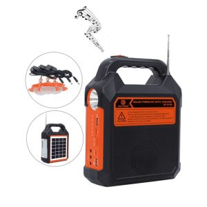 Ηλιακό Σύστημα Φωτισμού με Ηχείο Bluetooth και Power Bank