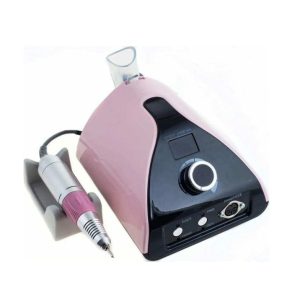 ZS-711 Τροχός Νυχιών Ρεύματος 35000rpm με Πεντάλ σε Ροζ Χρώμα 65W