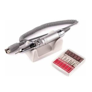 ZS-711 Τροχός Νυχιών Ρεύματος 35000rpm με Πεντάλ σε Ροζ Χρώμα 65W