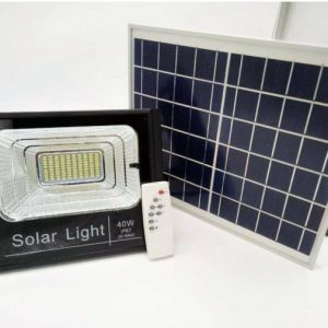 Ηλιακός Προβολέας Ισχύος 40W με Τηλεχειριστήριο και Ψυχρό Λευκό Φως σε Μαύρο χρώμα JD-8840