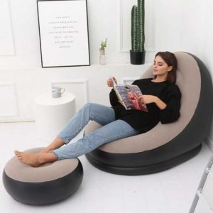 Φουσκωτή Πολυθρόνα Με Υποπόδιο