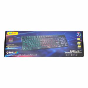 Andowl Q-30K Gaming Πληκτρολόγιο με διακόπτες και RGB φωτισμό (Αγγλικό US)