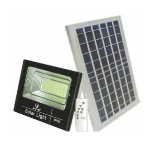 Jortan Στεγανός Ηλιακός Προβολέας IP66 Ισχύος 50W σε Μαύρο χρώμα