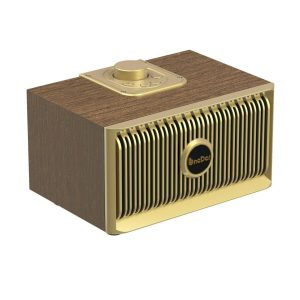 OneDer V5 Ηχείο Bluetooth 10W με Ραδιόφωνο και διάρκεια μπαταρίας έως 2.5 ώρες Καφέ