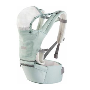 Κλασσικός Μάρσιππος Blue με Κάθισμα Babycarrier Aiebao A0570