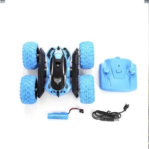 Xt Monster Τηλεκατευθυνόμενο 3388 2.4G Stunt RC Car Double -Sided Vehicles 360 Rotation Blue