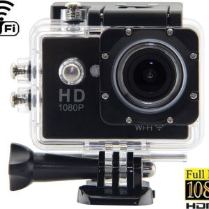 SDWI8 Action Camera HD (720p) Υποβρύχια (με Θήκη) με WiFi Μαύρη με Οθόνη 2"