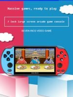 Ασύρματη Κονσόλα Παιχνιδιών Arcade Μεγάλης Οθόνης 7'' 16GB