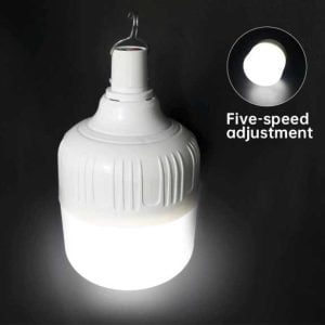 Επαναφορτιζόμενη Λάμπα Led μαζί με Ηλιακό Πάνελ