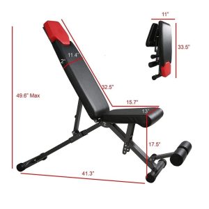 Kfit Compact Ρυθμιζόμενος Πάγκος Γυμναστικής Γενικής Χρήσης