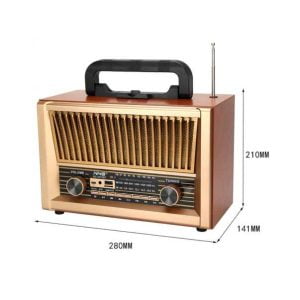 Επαναφορτιζόμενο Retro Ραδιόφωνο Bluetooth