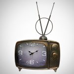 Επιτραπέζιο Ρολόι Vintage Τηλεόραση