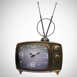 Επιτραπέζιο Ρολόι Vintage Τηλεόραση