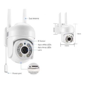 Αδιάβροχη Κάμερα Wifi Full Hd