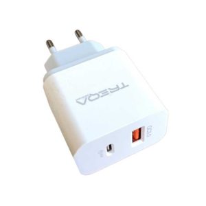 Αντάπτορας Φόρτισης 38W με Θύρες USB 3.0 και TYPE-C
