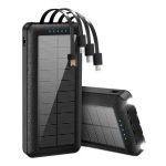 Ηλιακό Power Bank 10000mAh με 4 Ενσωματωμένους Αντάπτορες Φόρτισης