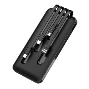 Ηλιακό Power Bank 10000mAh με 4 Ενσωματωμένους Αντάπτορες Φόρτισης