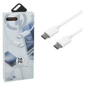 Treqa Regular USB 3.0 Cable USB-C male - USB-C male Λευκό 1m (CA-837)