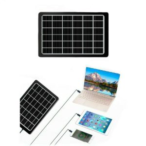 GD-100 Ηλιακός Φορτιστής Φορητών Συσκευών 8W με σύνδεση USB (15909)