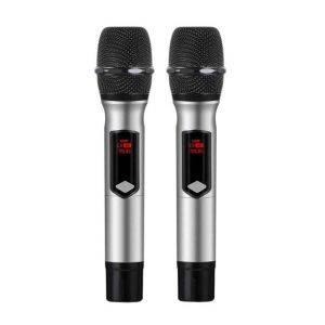 Q-MIC001 Επαγγελματικά Ασύρματα Μικρόφωνα Καραόκε