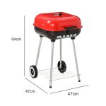 Τροχήλατη Ψησταριά BBQ Κάρβουνου