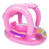 Παιδικό Σωσίβιο Swimtrainer με Μήκος 70εκ. και Σκίαστρο για 3 Ετών και Άνω Ροζ