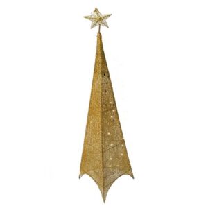 Χριστουγεννιάτικο Δέντρο με Led Φωτισμό 210cm Gold