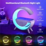 Επαναφορτιζόμενο Ηχείο Bluetooth Led με Ανέπαφη Φόρτιση
