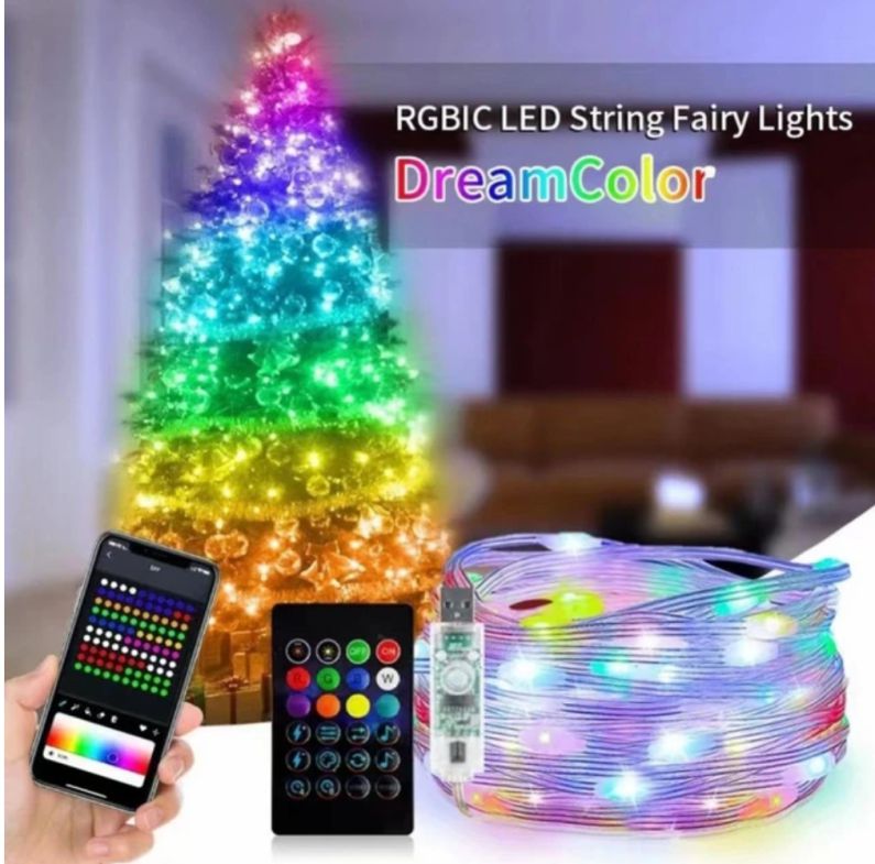 Φωτάκια Led RGB με Αισθητήρα Ήχου & Χειριστήριο Φωτάκια Led RGB με Αισθητήρα Ήχου & Χειριστήριο
