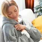 Κουβέρτα Fleece με Μανίκια και Κουκούλα