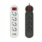 Πολύπριζο Ασφαλείας 4 Θέσεων, 2 USB – 1 Type-C 5m