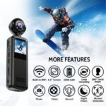 Action Camera WiFi 1080P με Οθόνη και Κλιπ