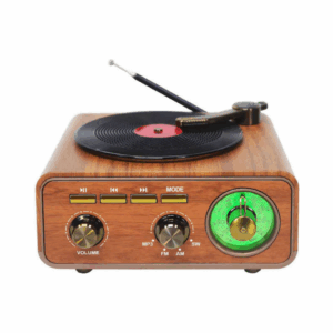 Επαναφορτιζόμενο Retro Hχείο Bluetooth Πικάπ
