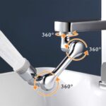 Εύκαμπτη Μεταλλική Προέκταση Βρύσης με Φίλτρο 360°