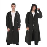Αδιάβροχο με Κουκούλα Unisex Μαύρο