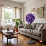 Επιδαπέδιος Ανεμιστήρας Νέας Γενιάς 80W Μωβ