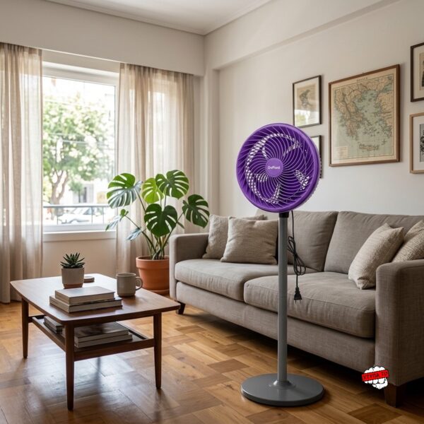 Επιδαπέδιος Ανεμιστήρας Νέας Γενιάς 80W Μωβ Επιδαπέδιος Ανεμιστήρας Νέας Γενιάς 80W Μωβ