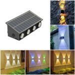 Επιτοίχιο Ηλιακό Φωτιστικό RGB